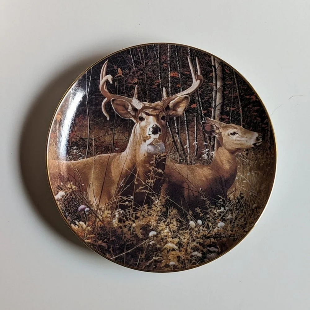 Vintage 1992 Fall Retreat, Pride of the Wilderness, plate by Bob Travers - Picture 7 of 9